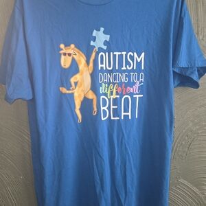Blue Giraffe Puzzle Kids T-Shirt